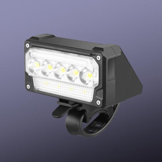 Bicycle Headlight Digital Display 5 Modes Adjustable Lightweight Waterproof Rechargeable MTB Road Mountain Bike Night Riding LED Front Lamp