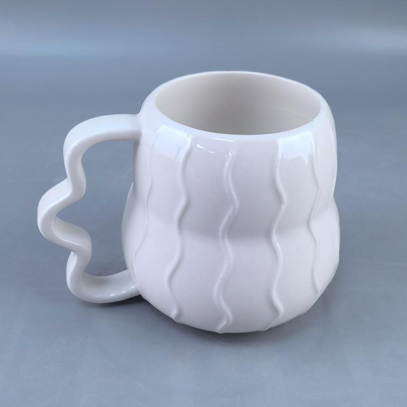 Creative Gourd Mug Ceramic Cup Nordic Color Matching Couple Coffee Cup Milk Cup Small and Cute