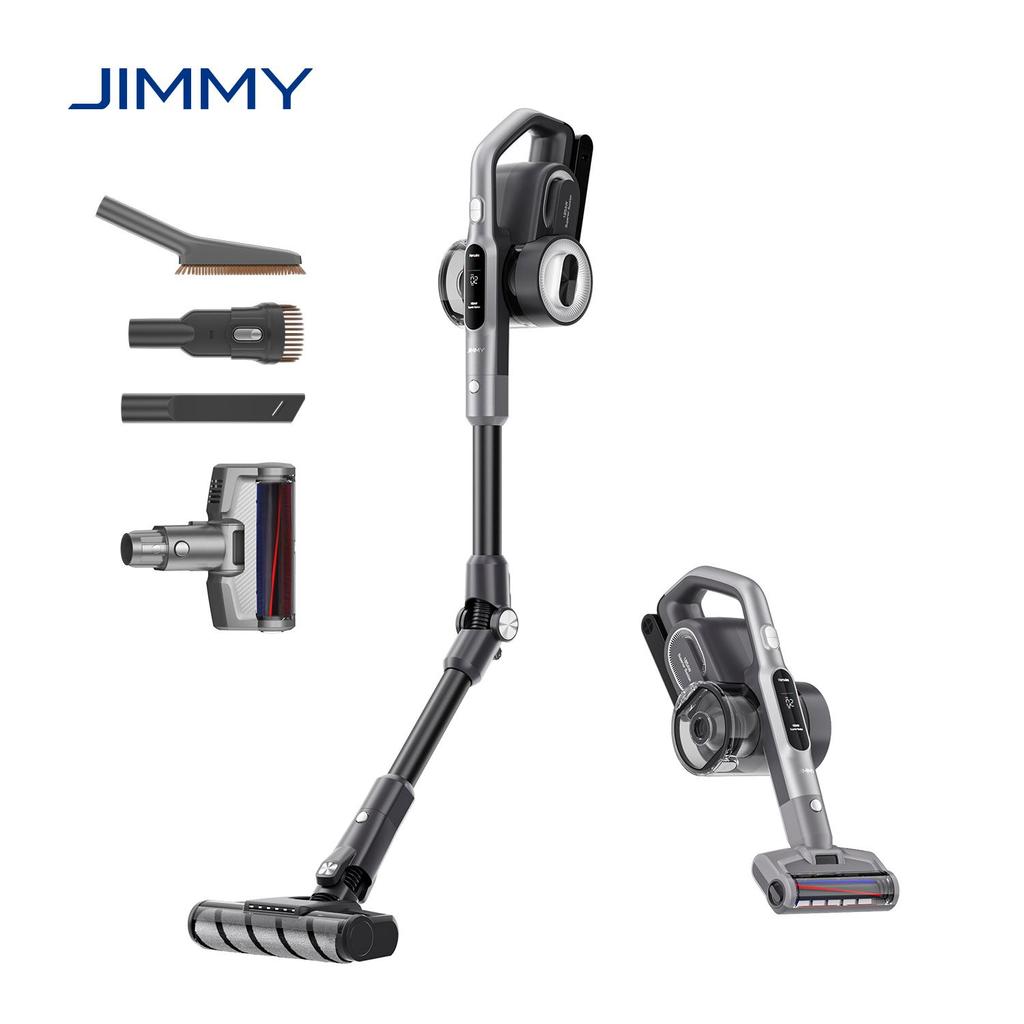 JIMMY H8 Flex Cordless Vacuum Cleaner, 185AW Strong Suction, 65 Mins Runtime, Flexible Tube for Furniture, LED Screen, 8-in-1 Accessories