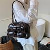 Niche high-end handbag women's new ballet style bow shoulder bag large-capacity commuter armpit bag