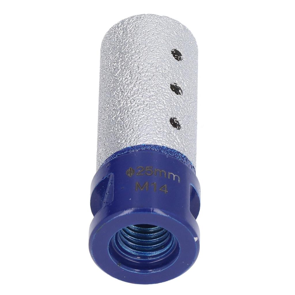 Diamant Vingerboor Vacuüm Brazing Lassen Frees M14 Schroefdraad voor Porselein Hard Keramiek 25mm