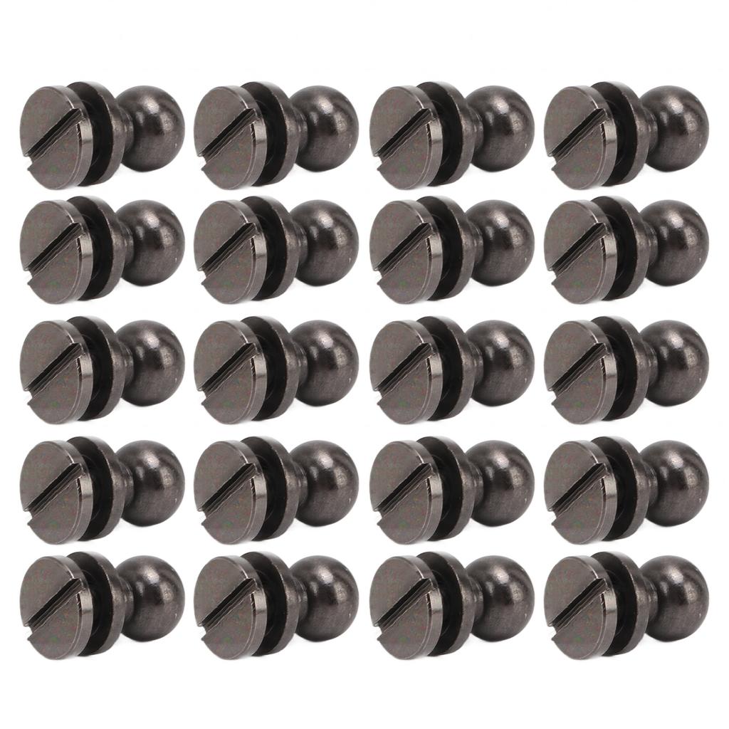 20set Brass Rivets Rust Resistance Round Head Screws Accessories for Handbags Shoes