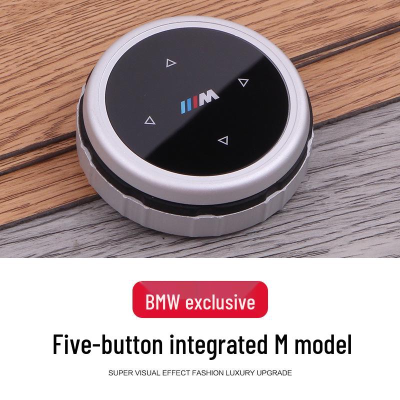 Compatible BMW Crystal Multimedia Knob for 1, 2, 3, 5 Series, X1, X3, X5, X6 | Decorative Modification Cover