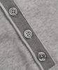 EXCONTAINER Vintage Crop Henley Neck Long Sleeve (Melange Grey)