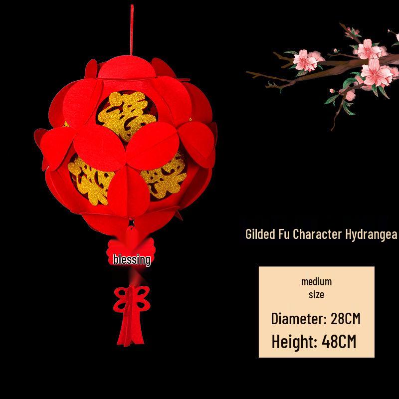 2026 Year of the Horse Zodiac Felt Garland Decoration - New Year's & Spring Festival Ornament