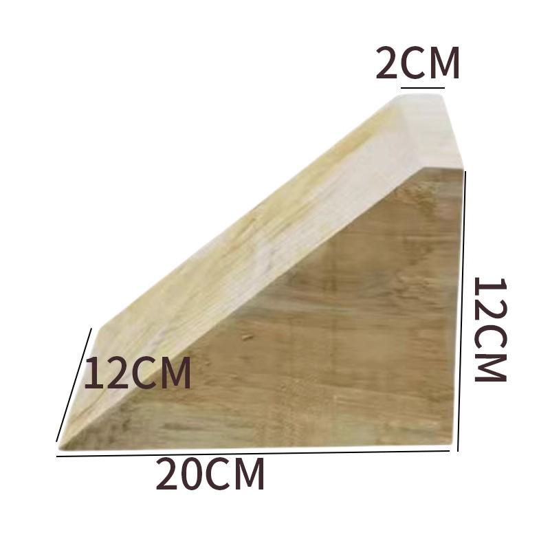 Wooden Triangle Wheel Chock for Vehicles - Prevents Rolling