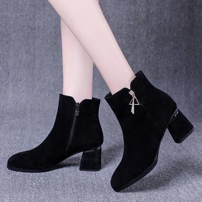 New Fashion Boots Women's Shoes Women Ankle Boot Low Heel Shoe Plus Size Shoes  Autumn Winter Shoes Platform