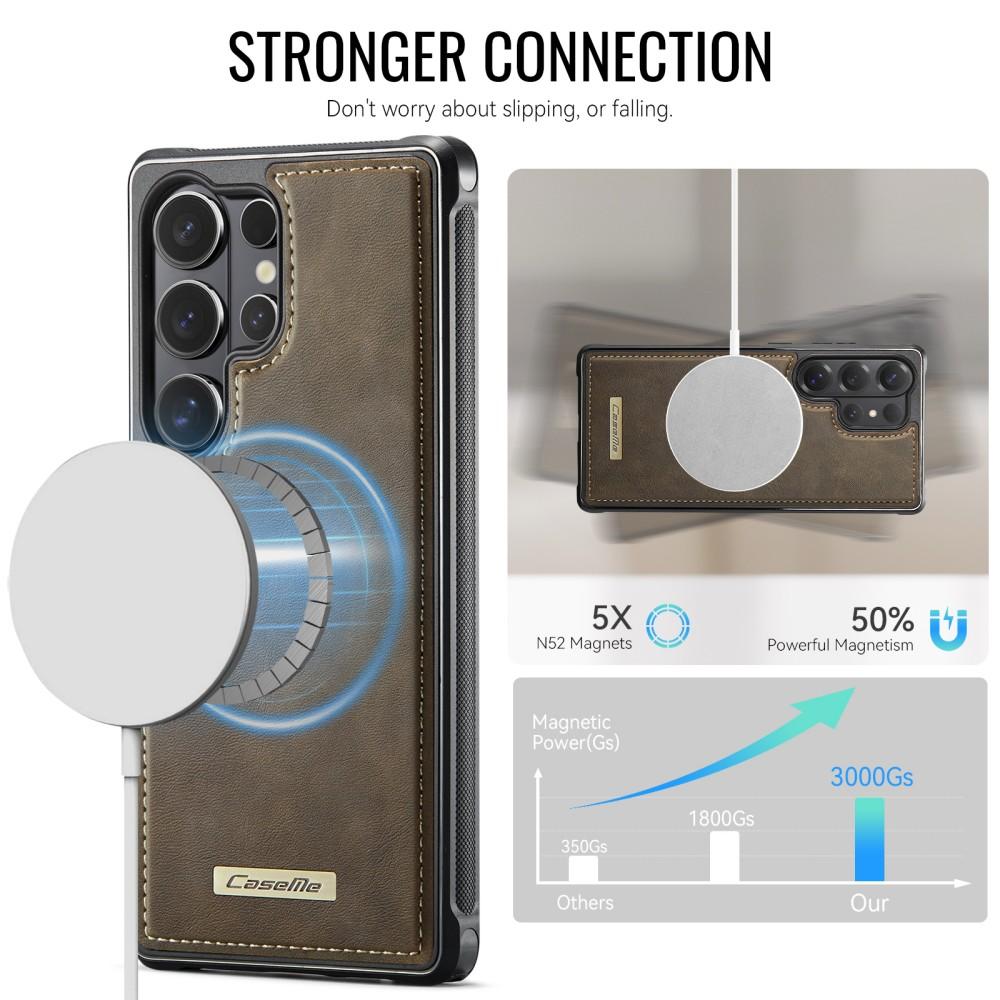 Caseme For Samsung Galaxy S23 S24 S25 Plus Edge FE S26 Ultra Luxury Phone Case Magsafe Magnetic Leather Shockproof Back Cover