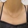24K Gold Electroplated Sunflower Titanium Steel Necklace with Starry Beads and M-Clasp Design
