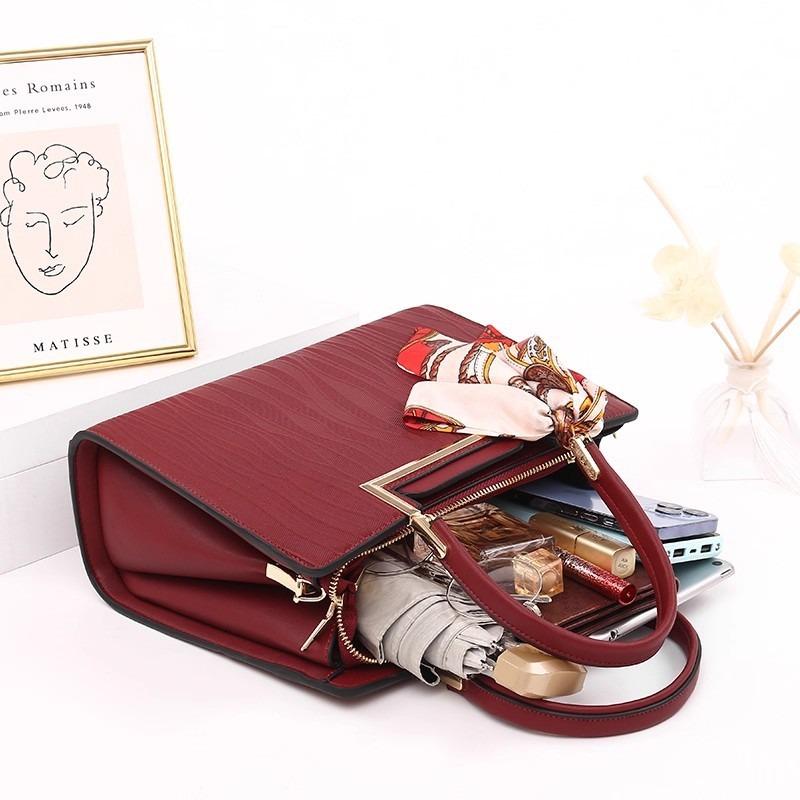 High-end Red Bag, New Temperament Fashion Handbag, Women's Mother Bag, Large-capacity Messenger