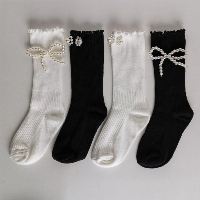 Pearl Girls Japanese Lace Cute Children's Socks - Spring & Autumn Lolita Princess Style
