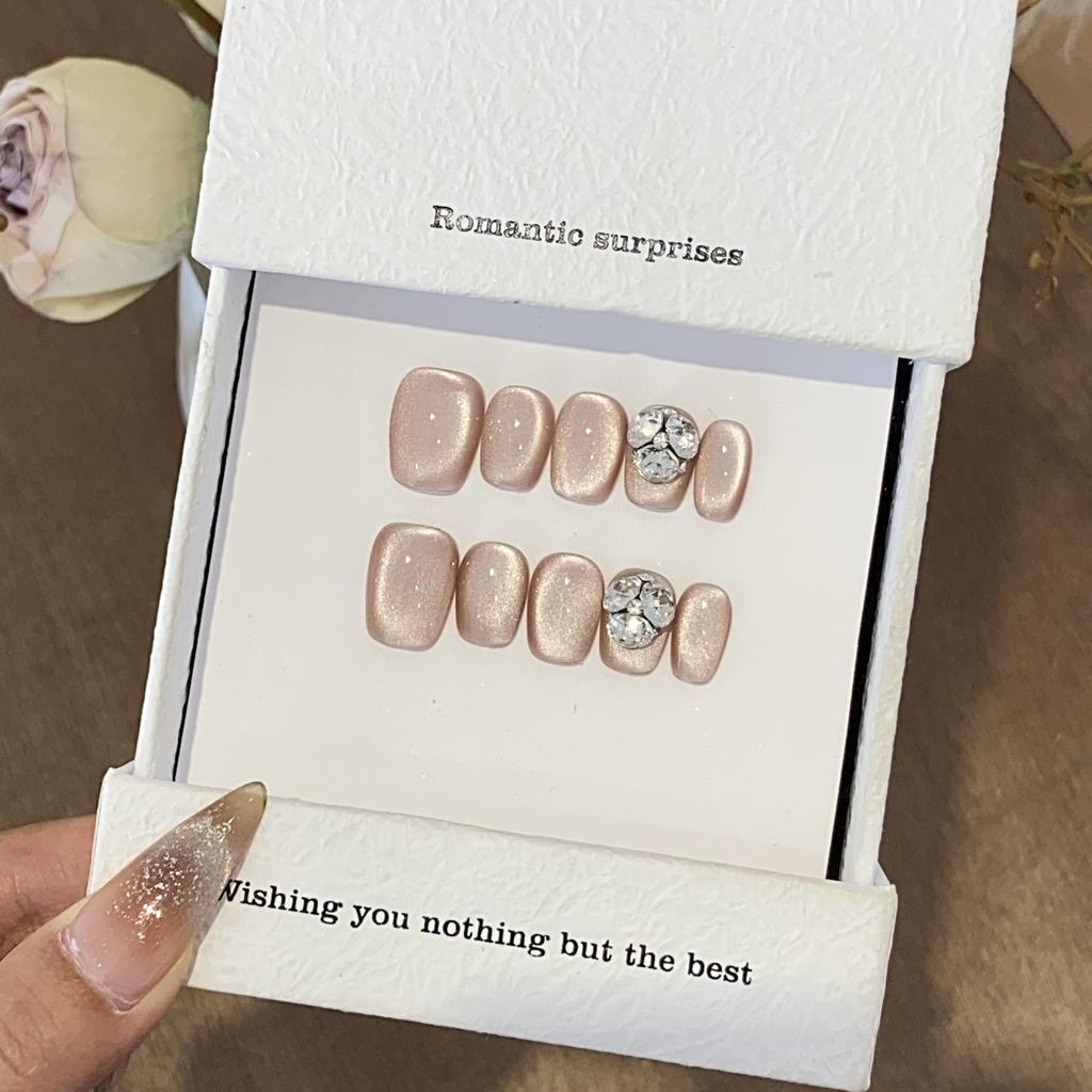 Handmade Ceramic Glass Bead Side Light Cat Eye Diamond Ball Pile Snow Fu Patch Nail Patch