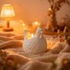 DIY 3D Little Chicken Candle Holder Epoxy Resin Mold, Plaster Hen Decoration, Candle Holder Silicone Mold, Desktop Storage