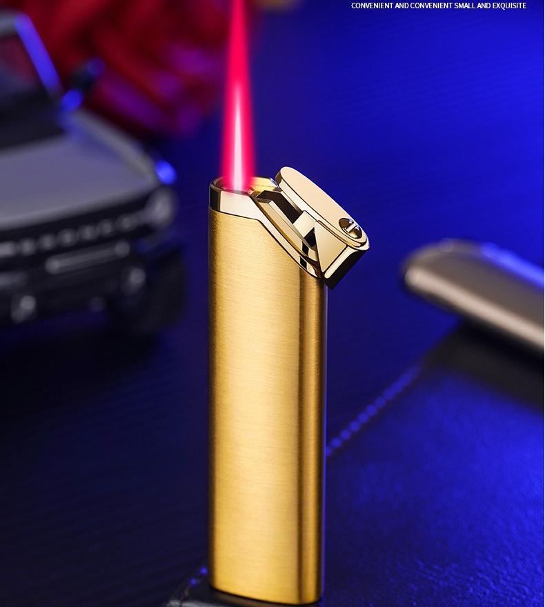 New Long Strip Portable Direct Charging Inflatable Lighter with High Quality Windproof Cigarette Accessories