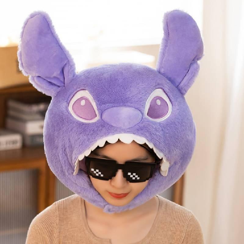Purple Cone Shape Plush Hat Funny Winter Birthday Gift For Women Kids Photo Prop