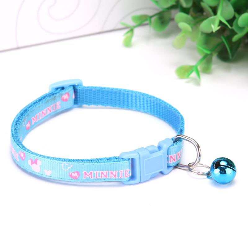 Pet Cartoon Collar with Bell for Cats and Dogs
