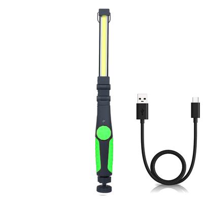 Lampe de travail LED COB pliable, bande lumineuse rechargeable, lampe d'inspection magnétique, éclairage torche pour atelier et réparation automobile, 1 paquet