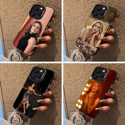 M-Miley Cyrus Flowers -Singer Phone Case For IPhone17  16 11 12 13 14 15 16 Pro Max Plus Cover Colored Silver Funda Bumber