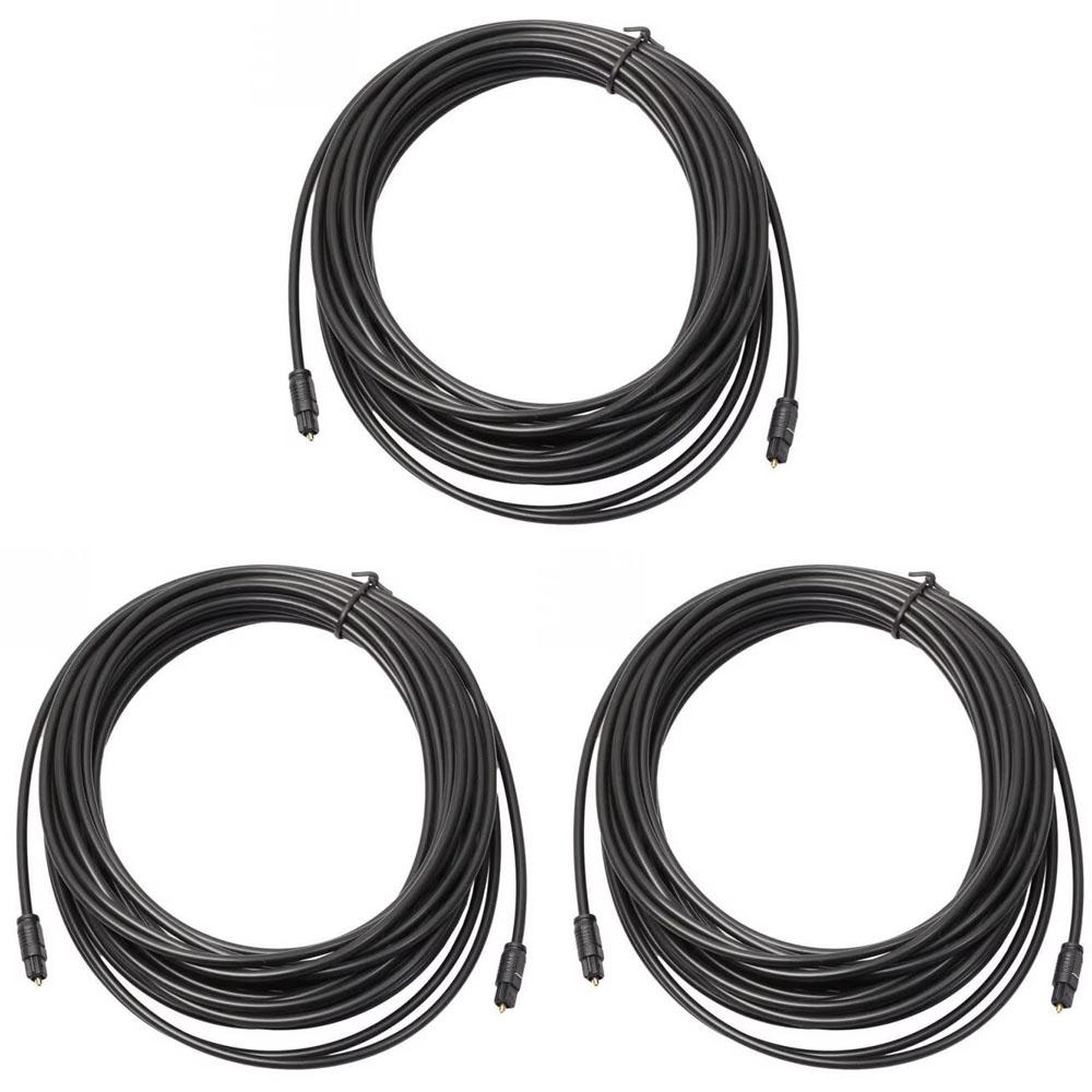 1/2/3ks Pro Toslink Pozlacený Digitální Optický Audio Kabel 1m 1.5m 2m 3 / 5m 10m 15m 20m Pozlacený Kabel Vysoká Kvalita