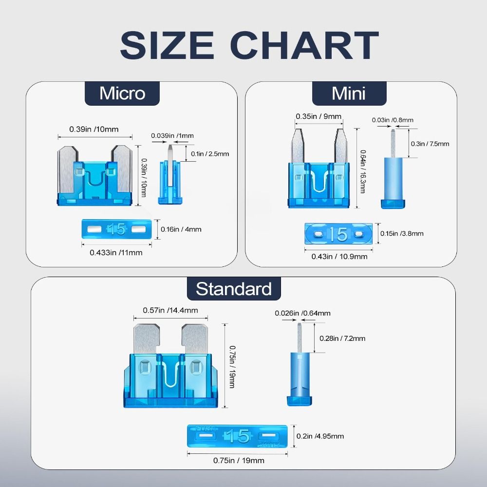 100 Buc Siguranțe Auto Grele Kit Asortat Rezistent la Coroziune Kit Siguranțe Siguranțe Auto Universale