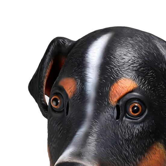 Latex Dog Head Masque Realistic Animal Full Head Masque for Halloween Costume Cosplay Fancy