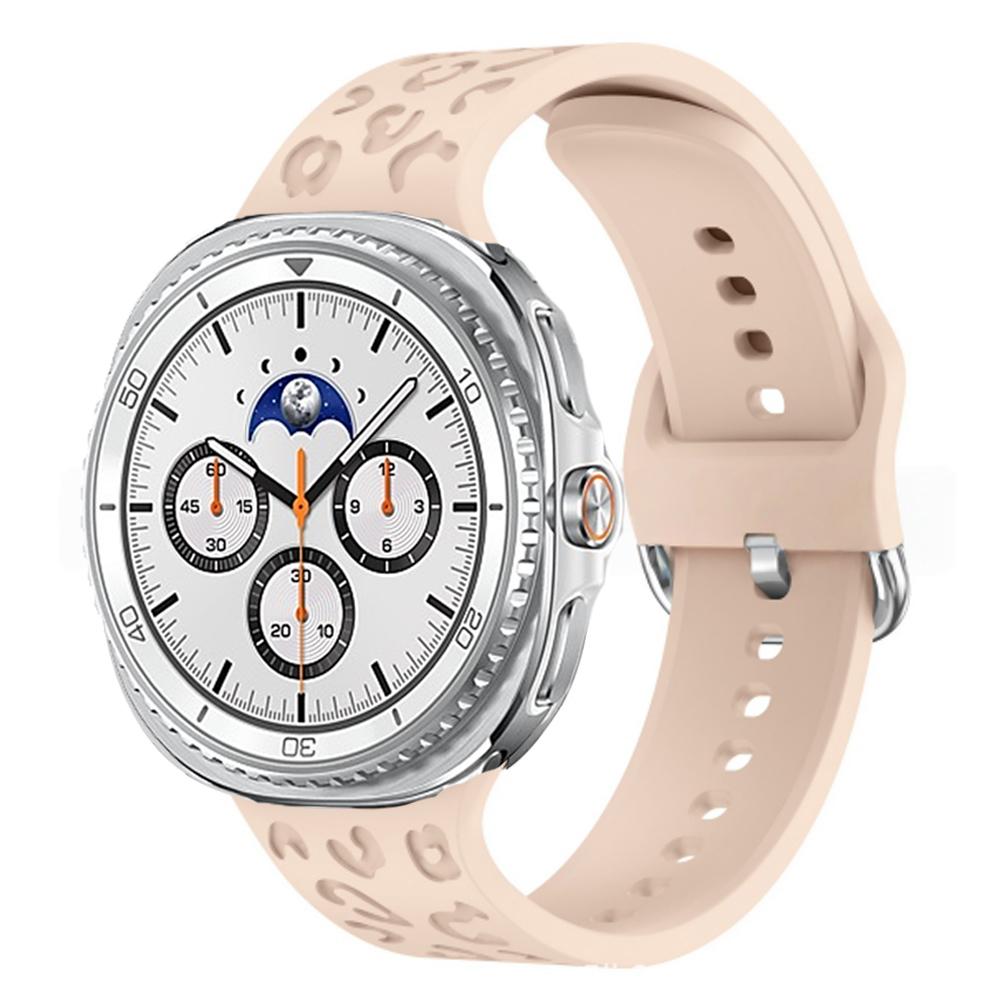 Engraved Band For Samsung Galaxy Watch 8 Classic 46mm Sport Silicone Leopard Loop Bracelet Correa Galaxy Watch 8 40mm/44mm Strap