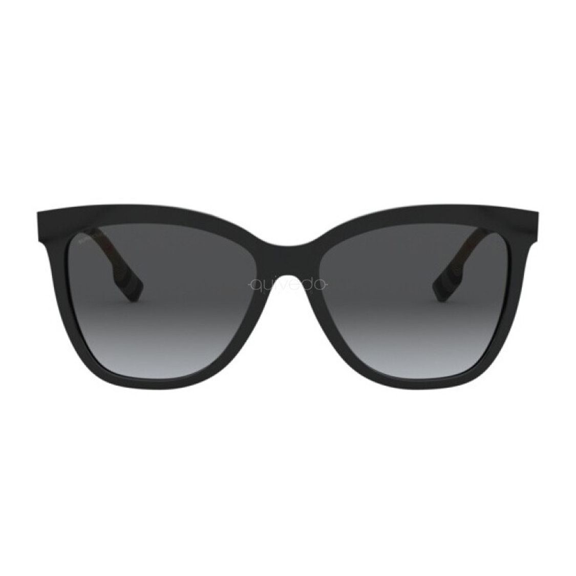 Burberry Gradient Design Plastic Square Sunglasses Men sunglasses Black BE43083853T3 Basic Packaging-Eyeglass Case+Box,56,Black