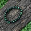 Bracelet extensible 7,5" en perles rondes d'œil de tigre étoilé vert naturel 8 mm Pour cadeau d'anniversaire Pour femme/mari RBB-58
