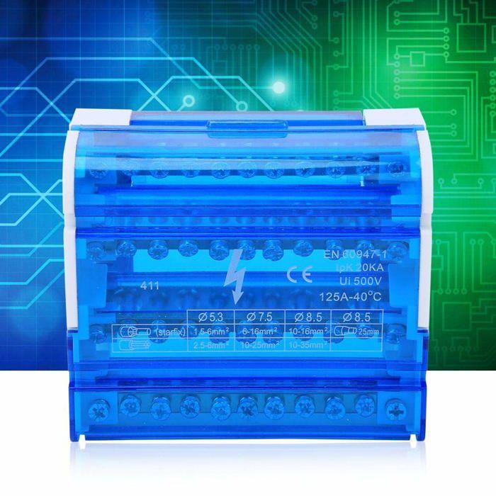 Terminal - Terminal Sharainn - Brass and Nylon Pa - 100a - Compact and Flame Retardant