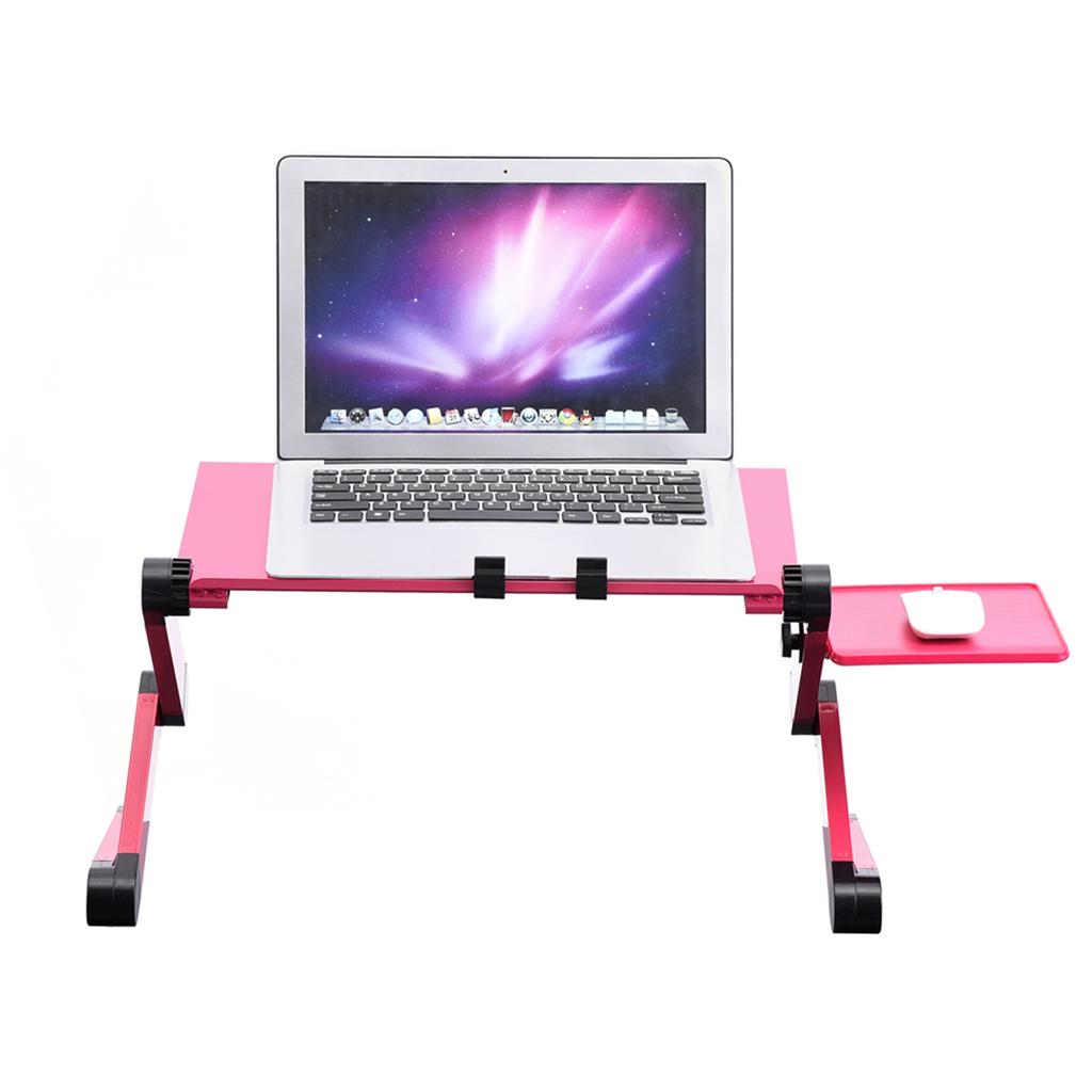 360 Degrees    Foldable Laptop Desk Table Stand Holder wCelsius Cooling Dual Fan Mouse Boad Black