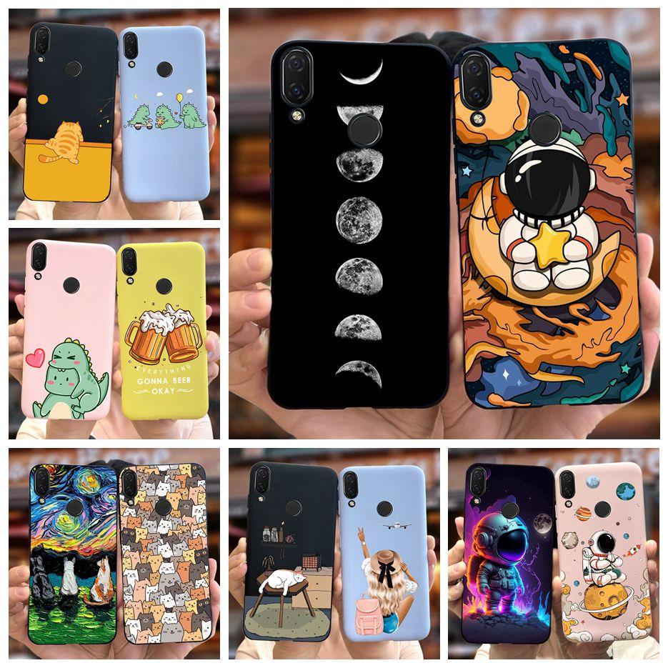For Huawei Nova 3i Case INE-LX1 Cute Astronauts Cover Soft Silicone Phone Case For Huawei P Smart Plus 2018 Nova3i Fundas Bumper