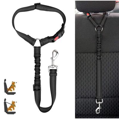 Reflekterande Husdjur Hund Bilbälte Valp Hund Promenad Resa Biltillbehör Hundkoppel Sele för Små Hundar Husdjursbiltillbehör