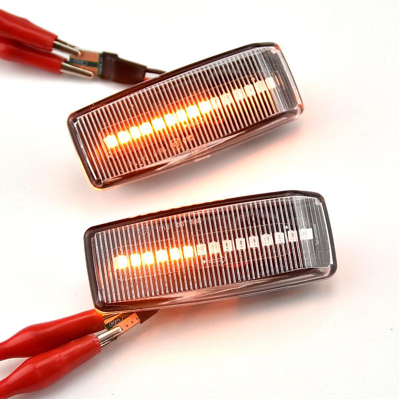 Car Dynamic Side Marker Light Turn Signal Indicator for Mercedes Benz C E S SL CLASS W201 190 W202 W124 W140 R129
