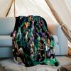 Genshin Impact characters printed throw blanket—soft,warm;versatile blanket for all seasons—perfect as &air-conditioning throw,nap blanket