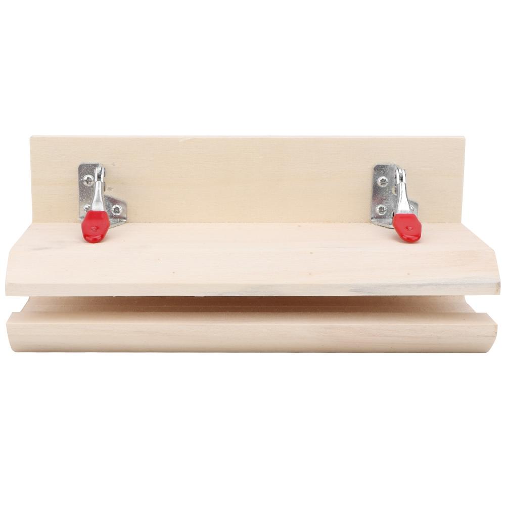 

Wooden Clamp, Stainless Steel Handle, Hand Stitched Sewing Tool