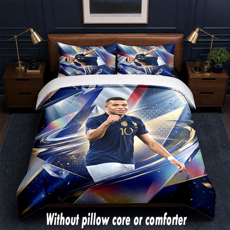 Kylian Mbappe Design Bed Bedding Set