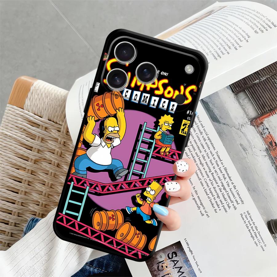 Funda Phone Cover Case for iPhone 13 Mini 12 14 17Air SE 7 8 17 16 Pro Max 11 X XS XR 15 Plus Fun S-simpsons