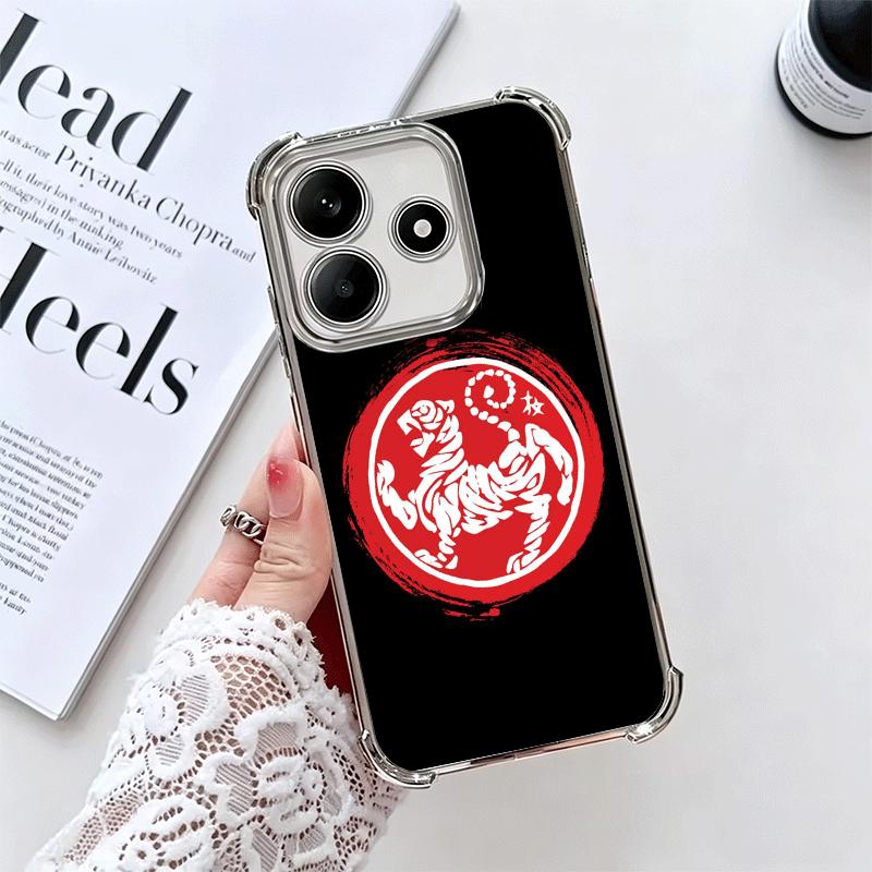 

Karate Oyama Kyokushin Plating Phone Case For Xiaomi Redmi Note 14 15 Pro Plus 13 12 11 11S 11T 10 9S 9 5G Anti-Fall Airabag Cov Redmi Note 12 5G