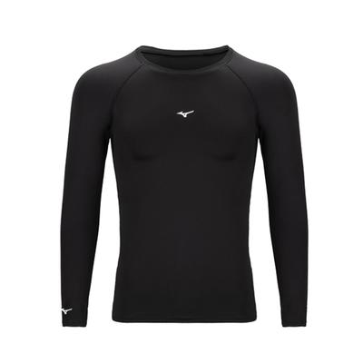Quick-Drying Slim Fit Breathable Comfortable Versatile Long Sleeve Badminton Shirt Unisex Tops Black P2CC16Z109
