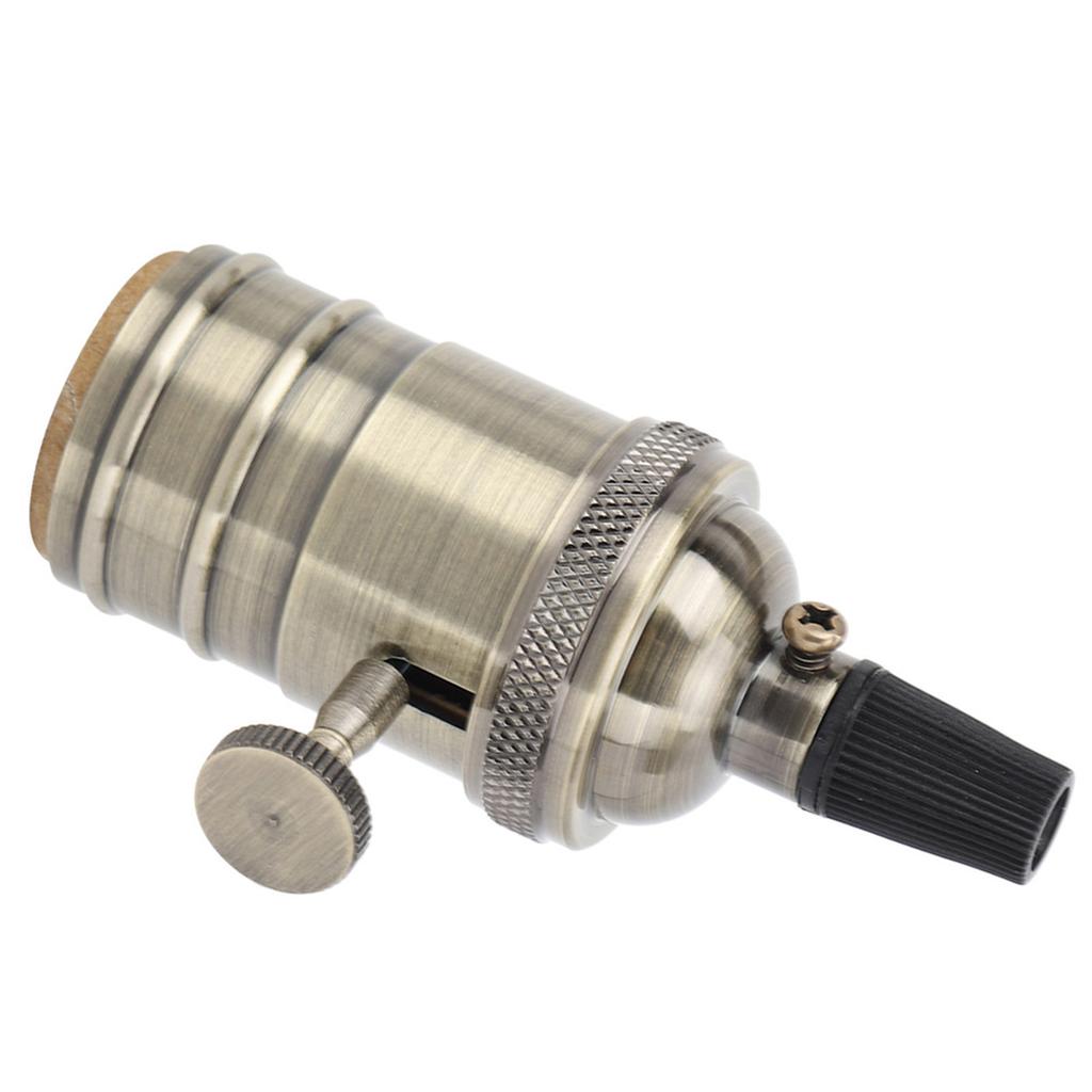 Retro Style E27 Lamp Base Lamp Holder with Switch Pendant Light Accessories