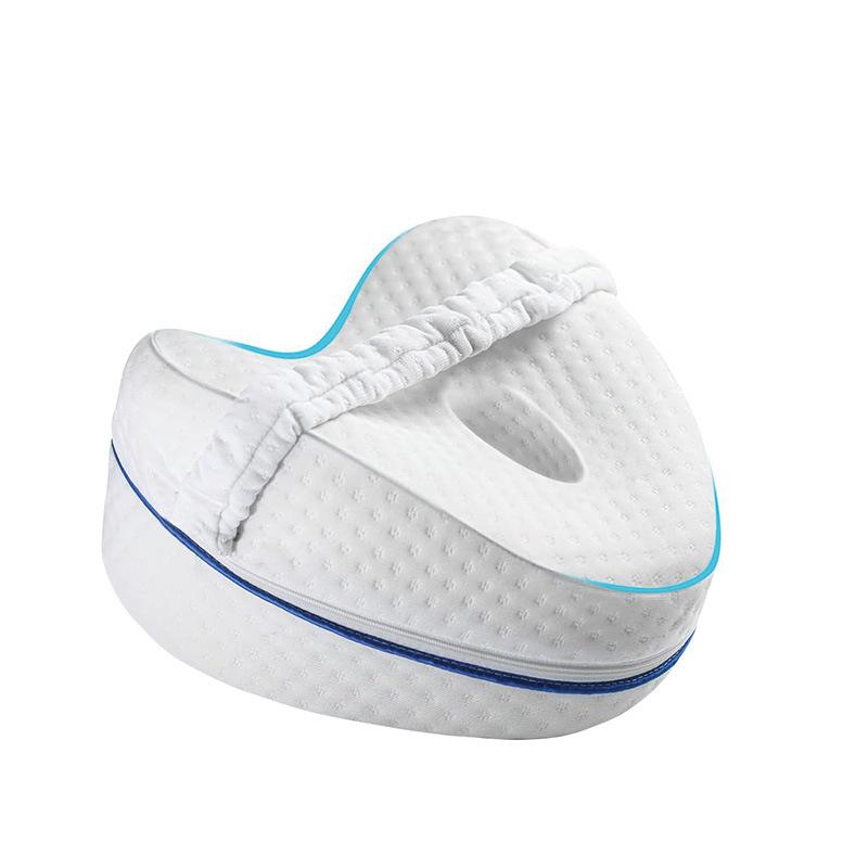 

1pc Leg Pillow Memory Cotton Slow Rebound Leg Pillow Support Pad Side Sleeping Pillows Suitable for The Elderly Children, and Pregnant Women 25x23x15cm 1pcs білий