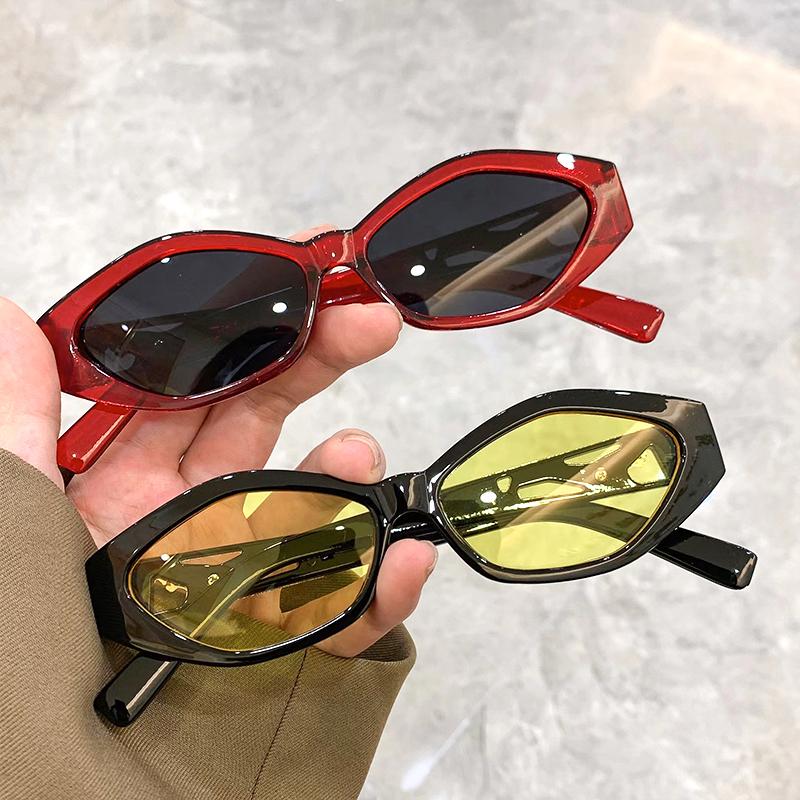 New Multicolor Small Oval Frame Sunglasses Trendy Fashion Men Women UV400 Eyewear Top Brand Designer Male Female Popular Shades
