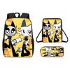 Incredibox Cartoon Pattern Backpack Shoulder Bag Pencil Case Three Set Piece