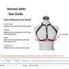 Women's Black Fashion PU Belt Leather Strap Binding Clothing Chest Strap Strap Gothic Clothing Accessories