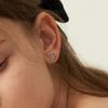S925post __Shining Butterfly Earrings
