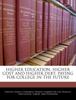 The Higher Education, Higher Cost and Higher Debt : Paying for College In the Future Book