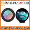 ESP32 C6 Development Board 1.28 inch LCD Display Screen 240x240 GC9A01A SD card slot