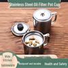 Stainless Steel Drinking Cup with Lid and Handle, Children's Cup, Tea Cup, Oil Pot