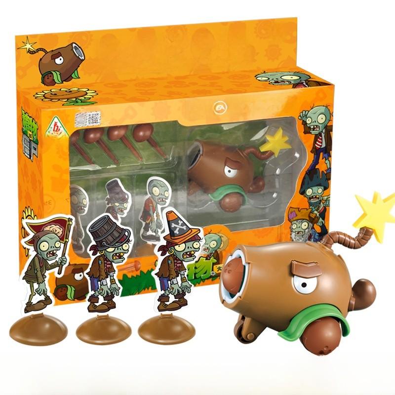 Vs Zombies Plants Kid Toy Set With Launch And Light Effects For Play Interactive