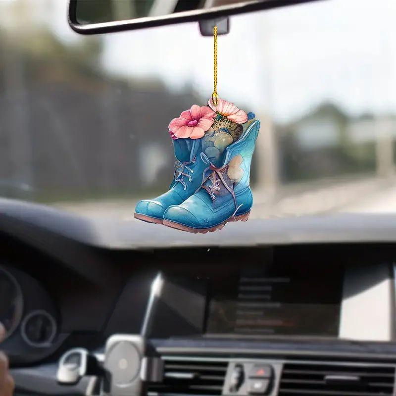 

Acrylic Car Vibrant Rearview Mirror Hanging Decoration For Cheer Holiday 1